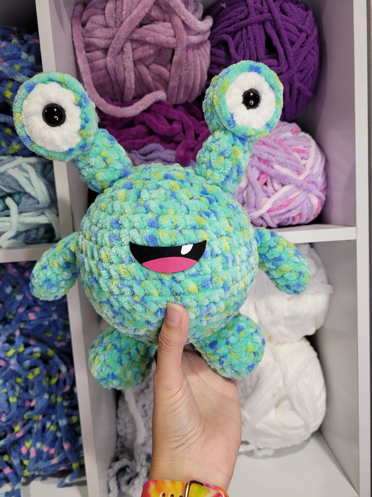 Kevin the Monster Crochet Pattern, Amigurumi