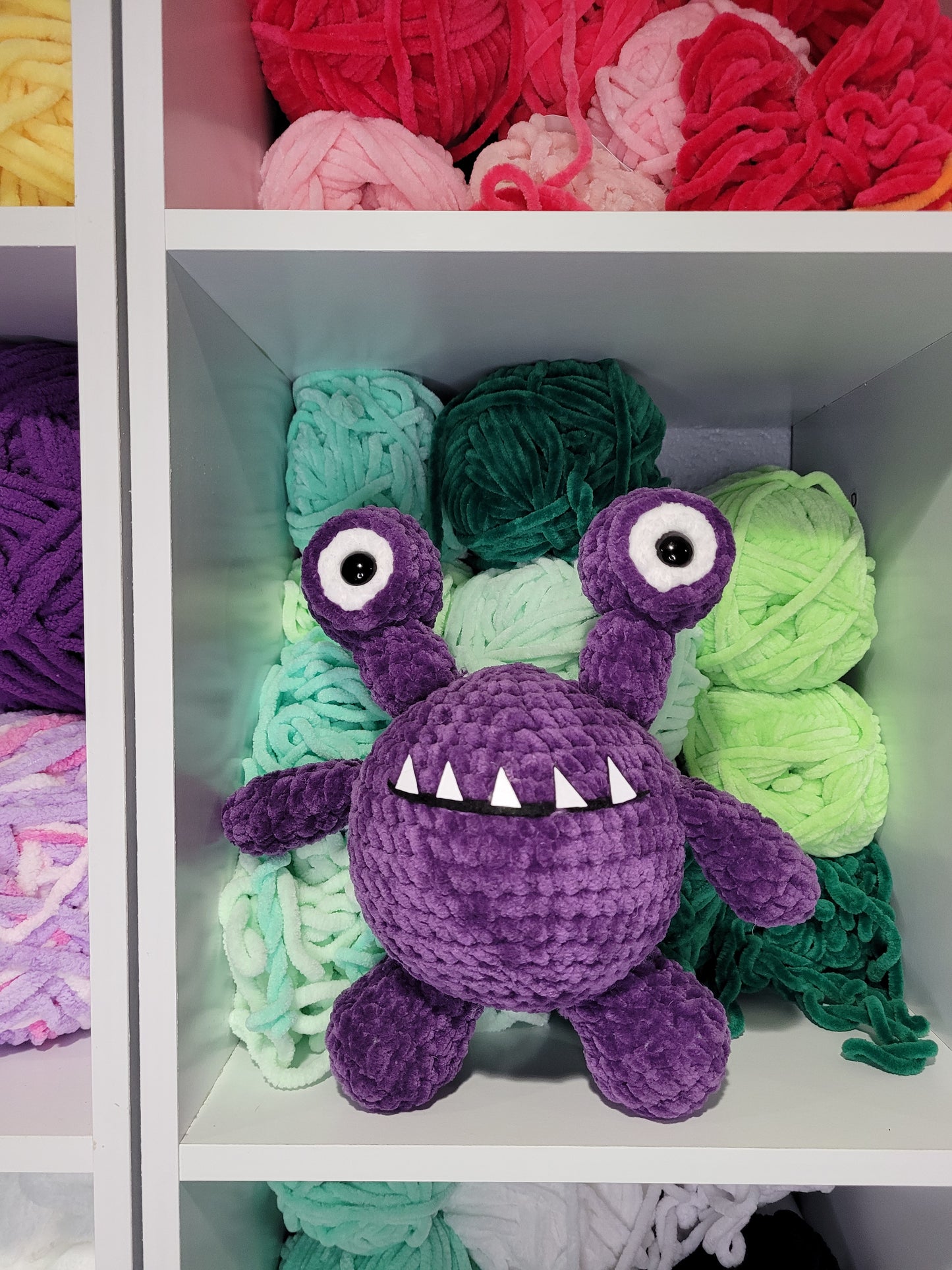 Kevin the Monster Crochet Pattern, Amigurumi