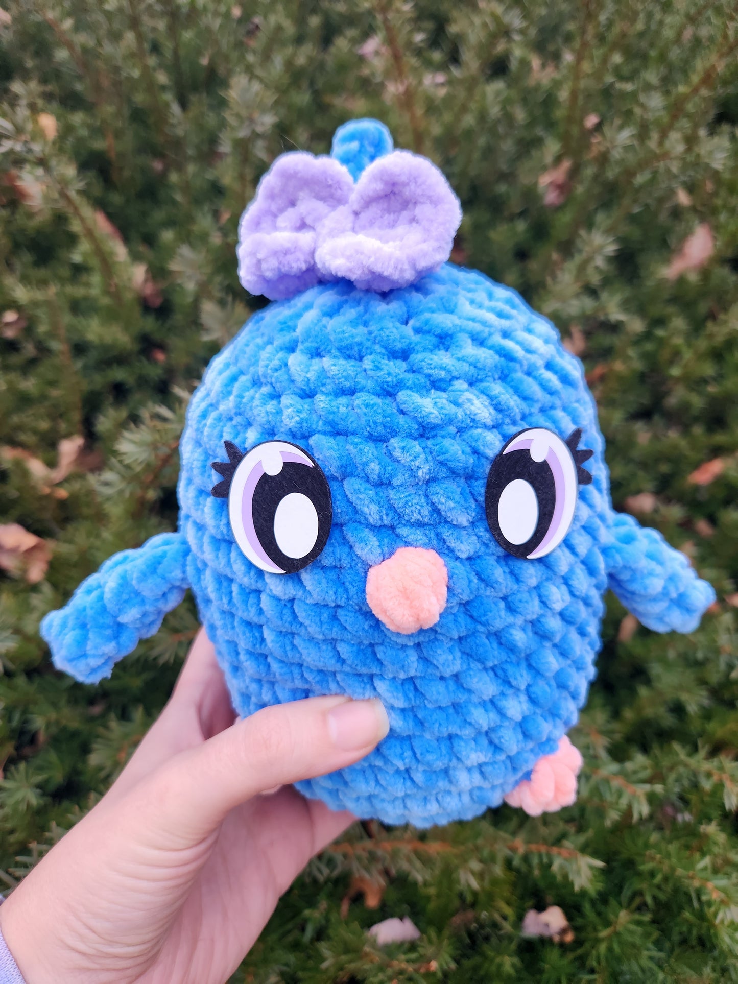 Shelly the Chick. LOW-SEW Chick Pattern with optional Bunny Ears and Cracked Shell mods. *Not a finished Item