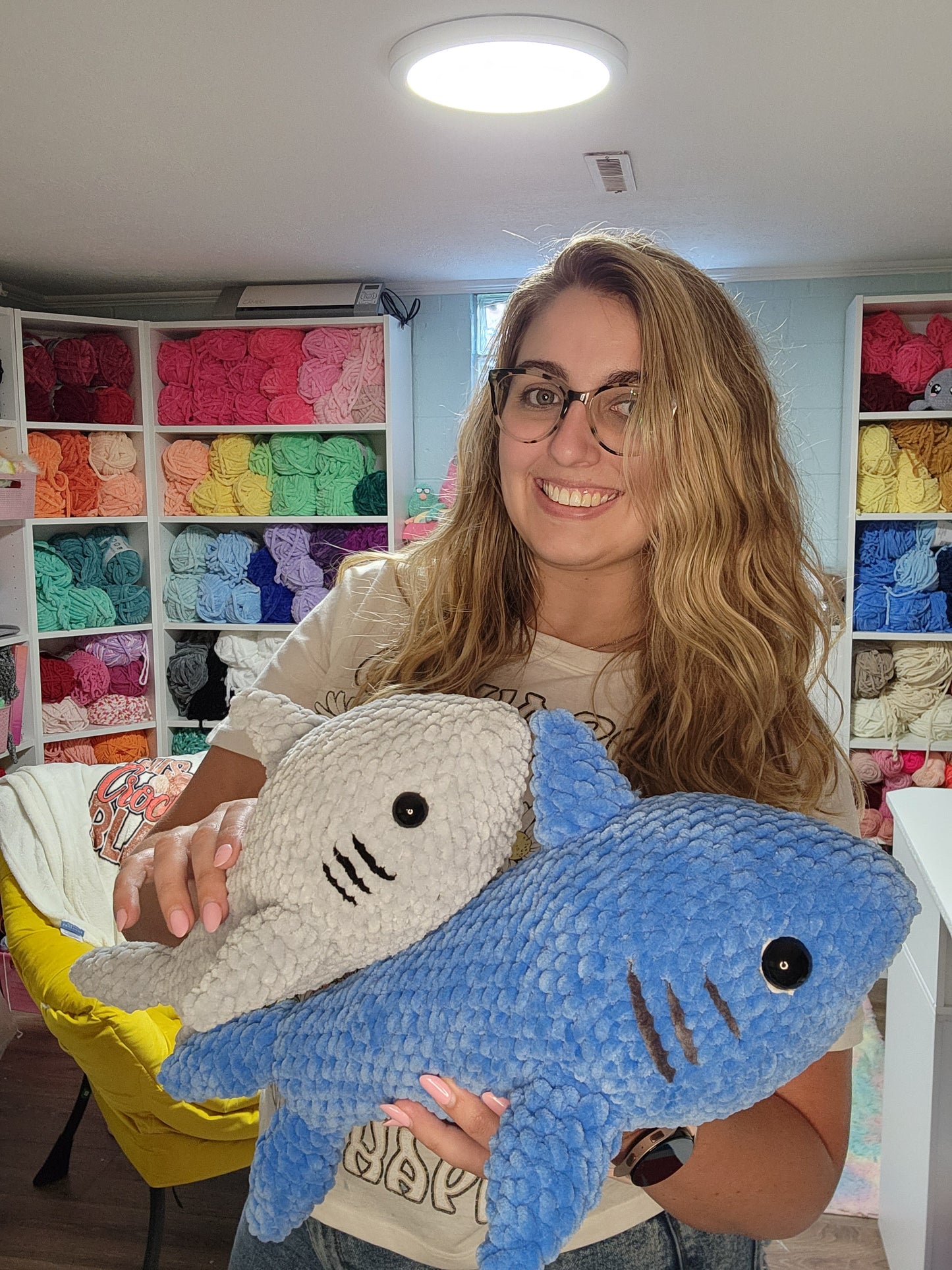 Cuddles The Shark Crochet Pattern Amigurumi Kc Jo Designs LLC cuddles-the-shark-crochet-pattern-amigurumi-kc-jo-designs-llc