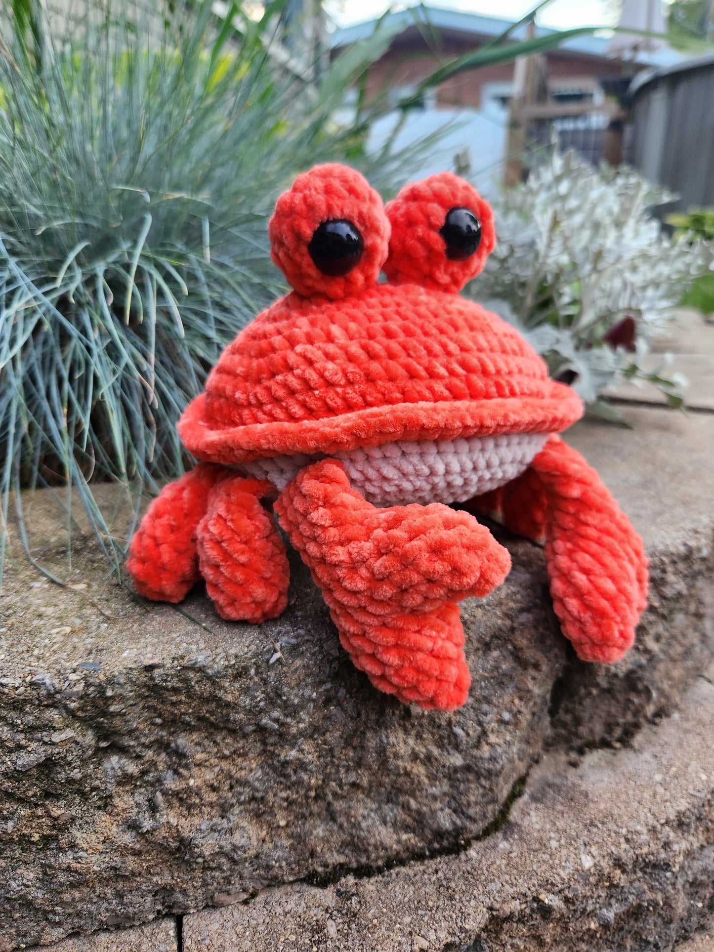 No-sew Shelldon the Crab Pattern. **Not a Physical Product**